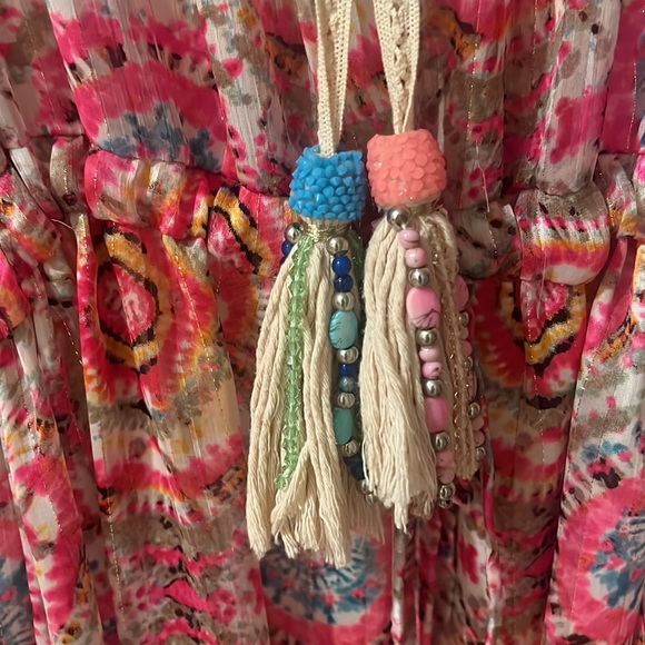 Silk boho style dress - Picture 2 of 8